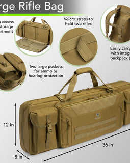 Dual Rifle Bag - Desert Khaki