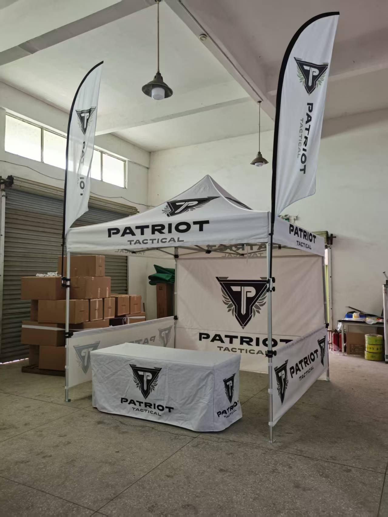 Tent Table and Banner Setup – Patriot Tactical